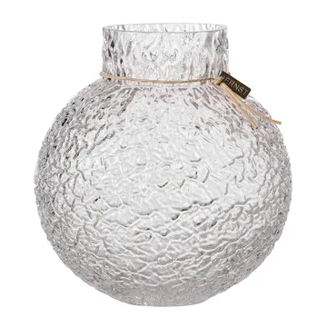 Ernst Vase en verre structuré transparent - Ø21x22 cm - ERNST