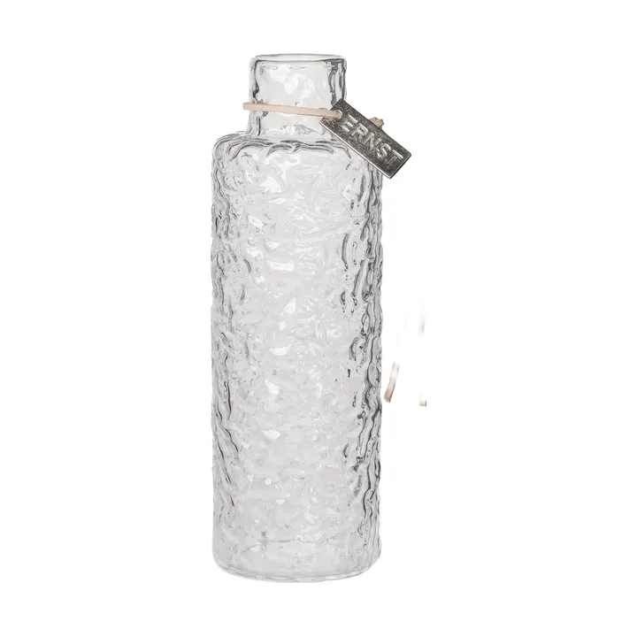 Ernst Vase en verre structuré transparent - Ø5x15 cm - ERNST