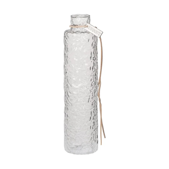 Ernst Vase en verre structuré transparent - Ø5x20 cm - ERNST