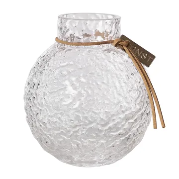Ernst Vase en verre structuré transparent - Ø9x10 cm - ERNST