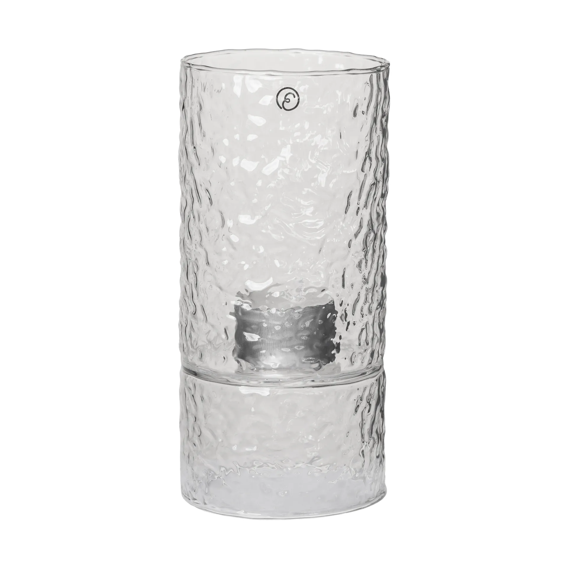 Ernst vase/photophore texturé, Ø7,5x16 cm ERNST