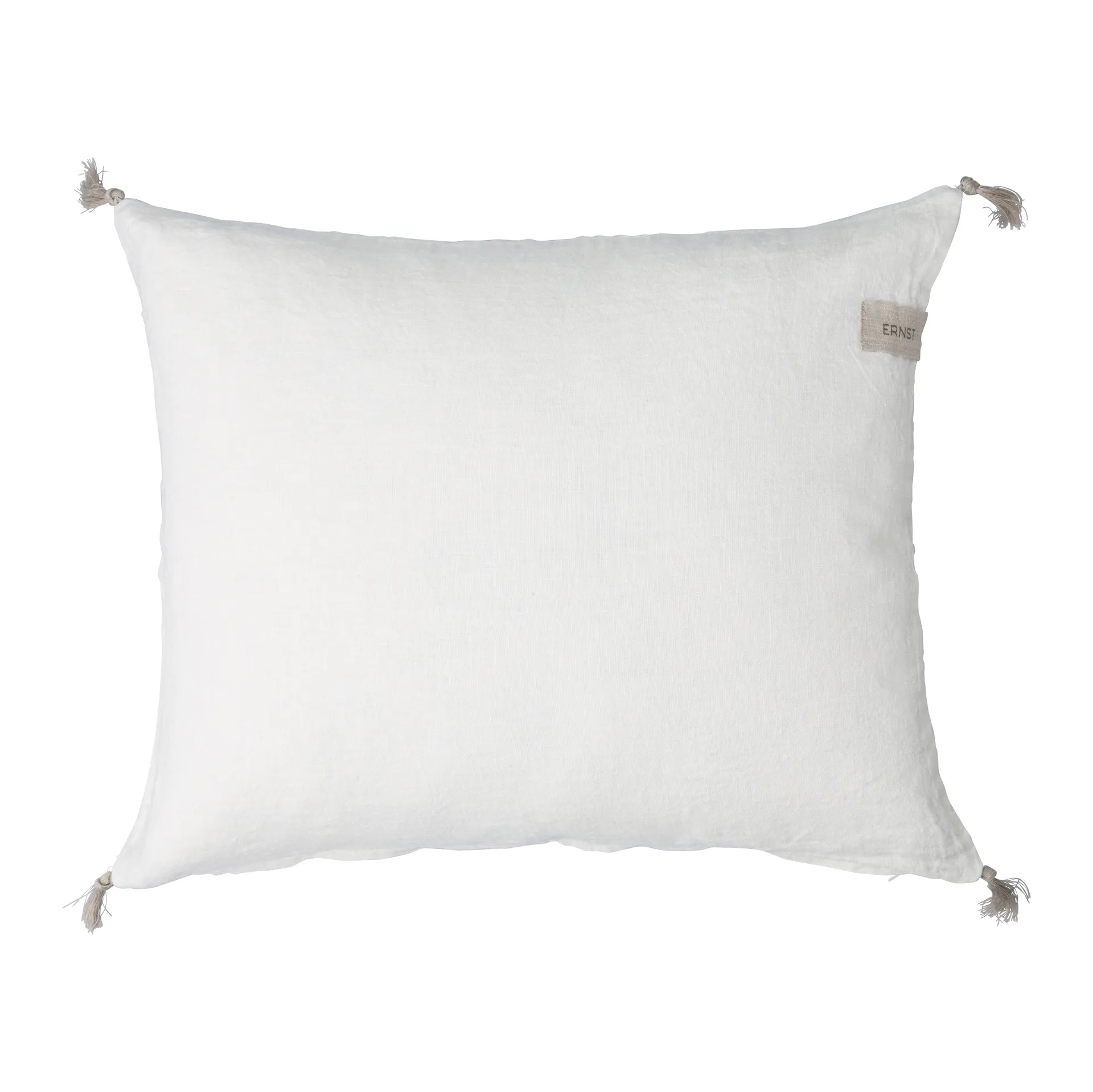 Housse de coussin avec glands Ernst 50 x 60 cm, blanc ERNST