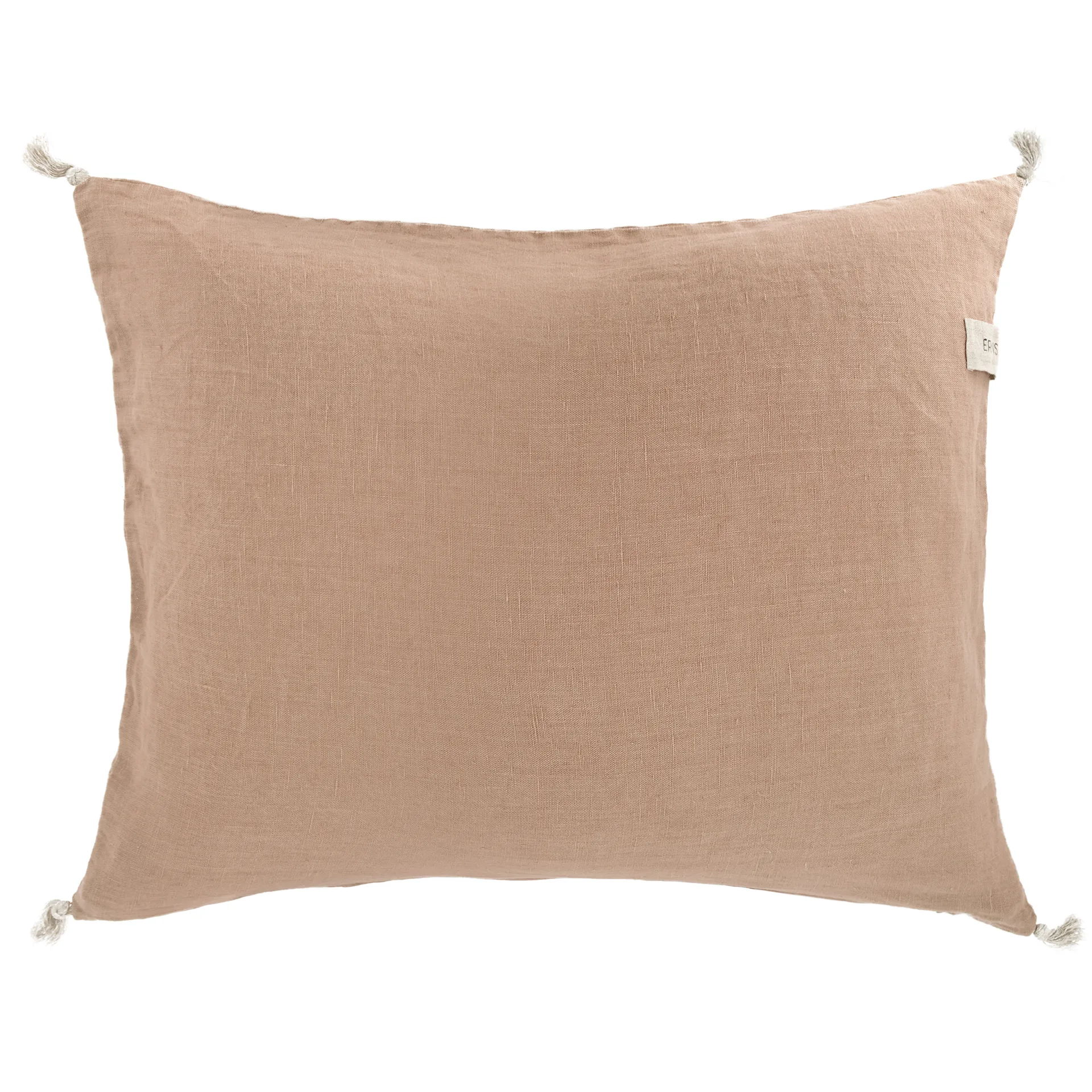 Housse de coussin avec glands Ernst 50 x 60 cm, Muscade ERNST