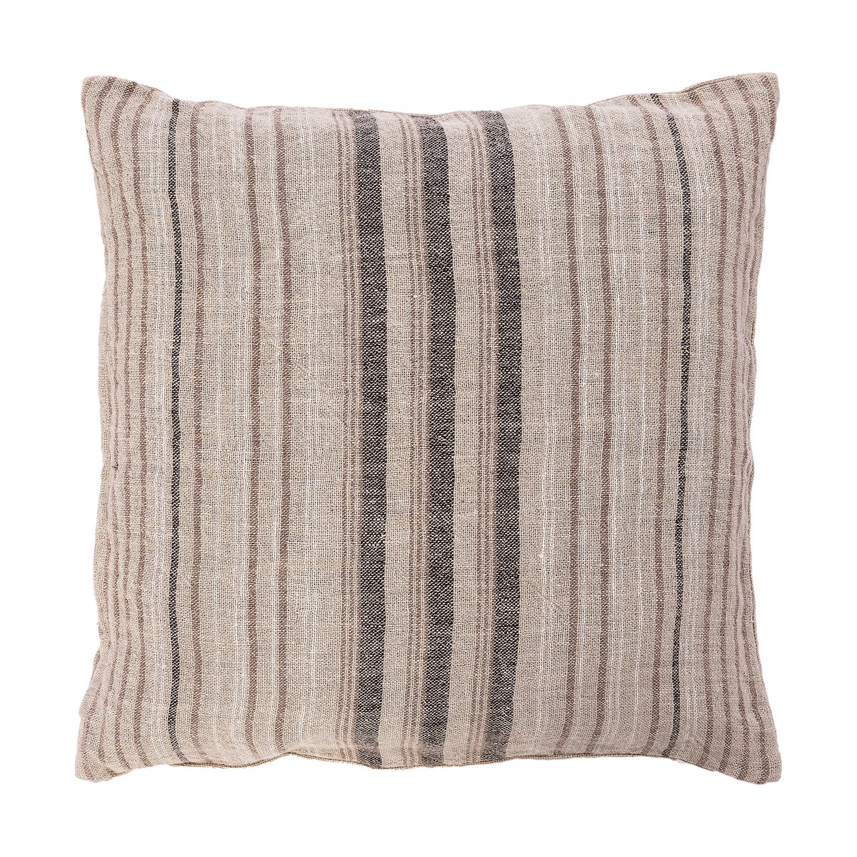 ERNST Housse de coussin en lin et jute rayée Ernst 60x60 cm