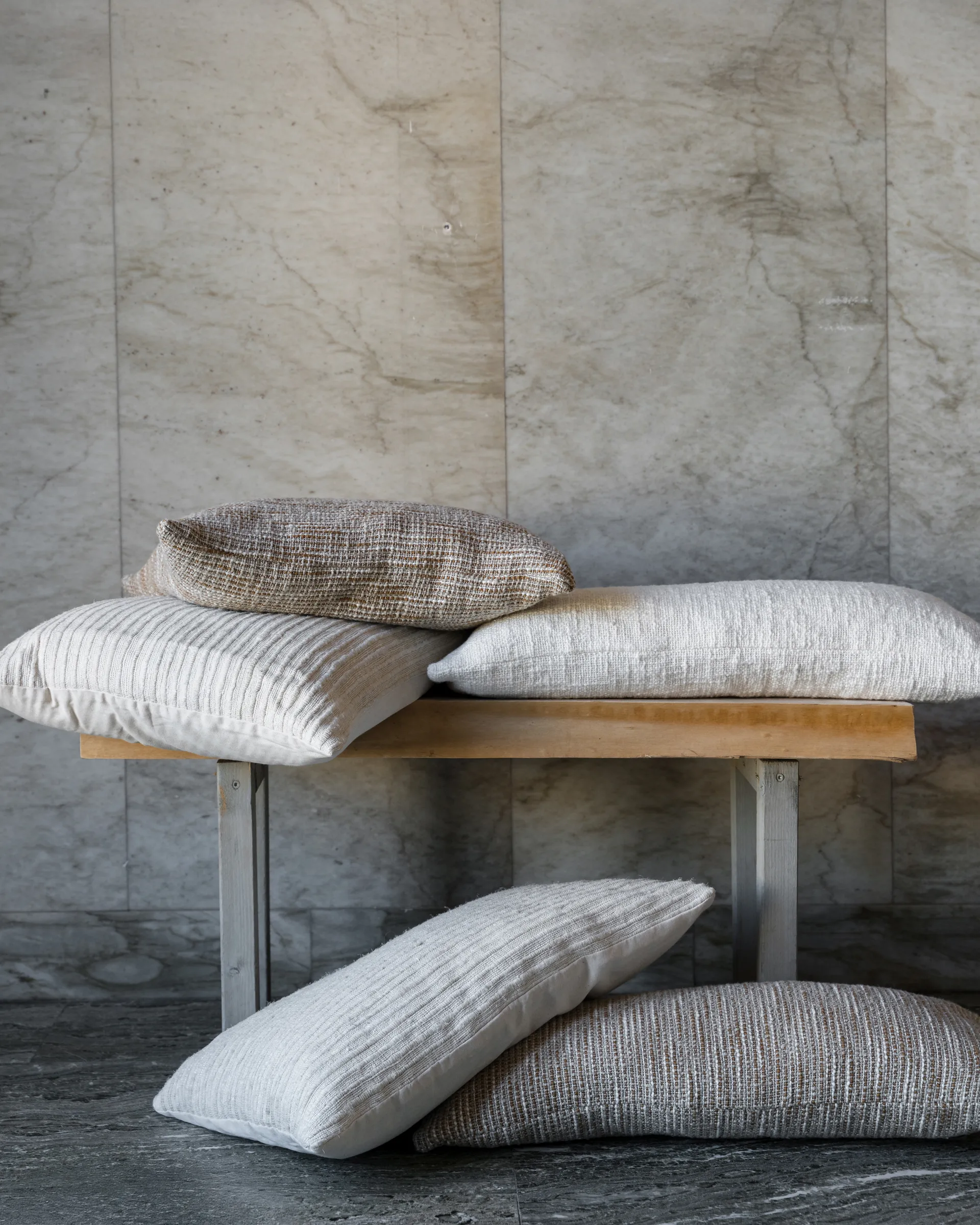 Housse de coussin Ernst à texture, Naturel, 50x50 cm ERNST