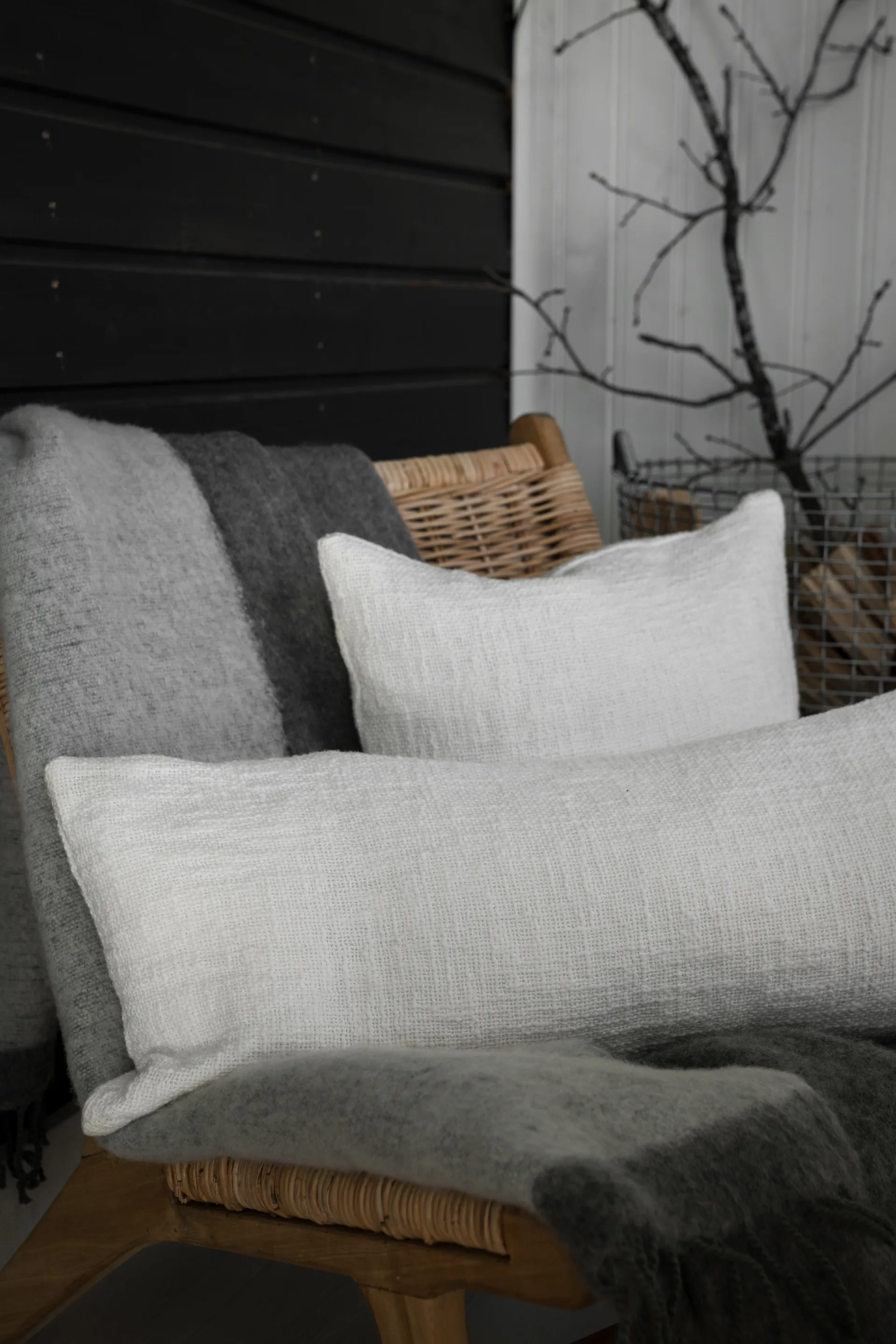 Housse de coussin Ernst, Blanc 50x50 cm ERNST