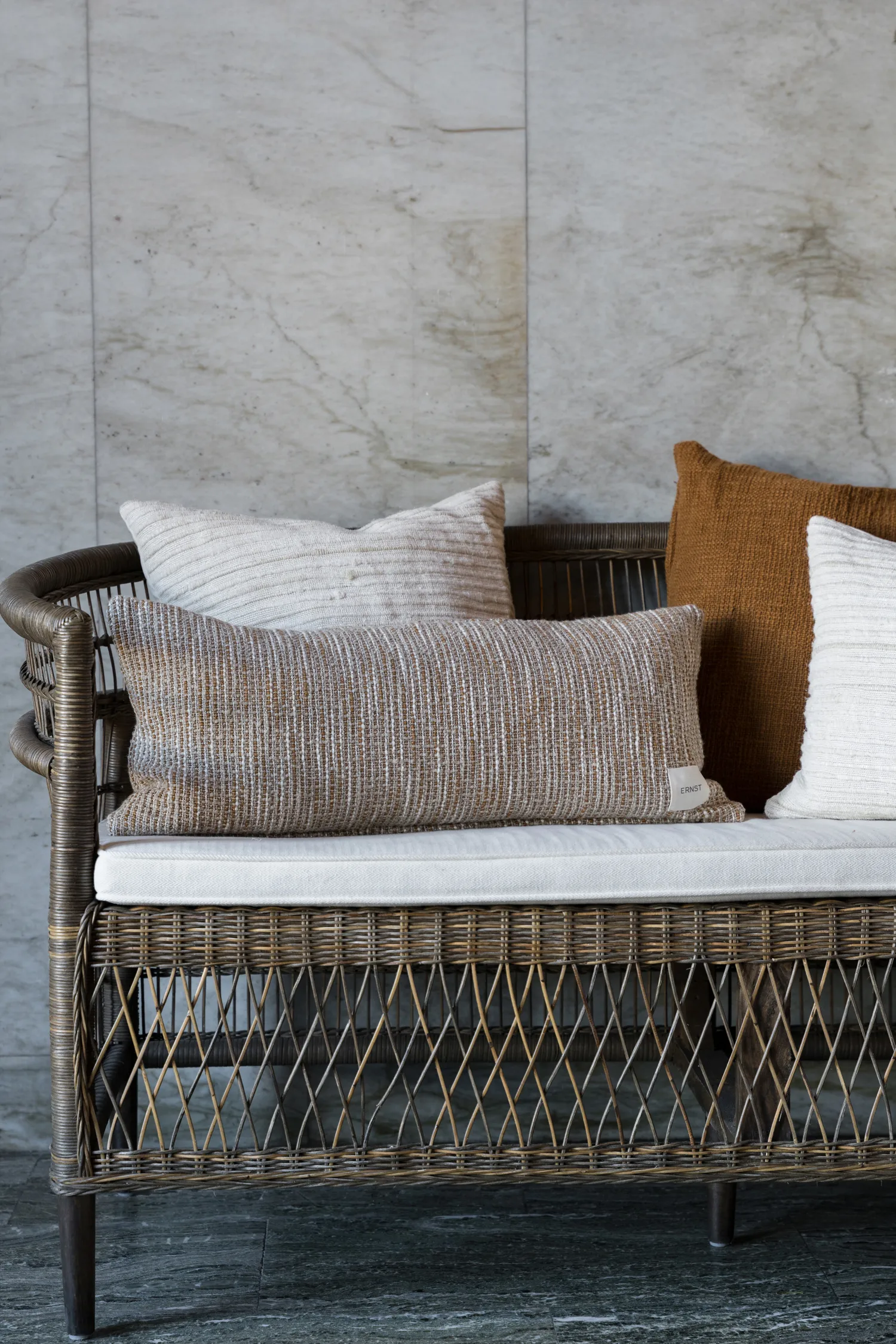 Housse de coussin Ernst, Caramel-beige, 30x70 cm ERNST