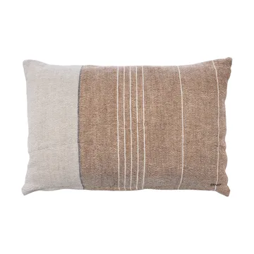 Housse de coussin Ernst en lin demi 40x60 cm - Caramel-nature - ERNST