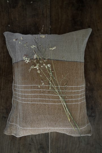 Housse de coussin Ernst en lin demi 40x60 cm - Caramel-nature - ERNST
