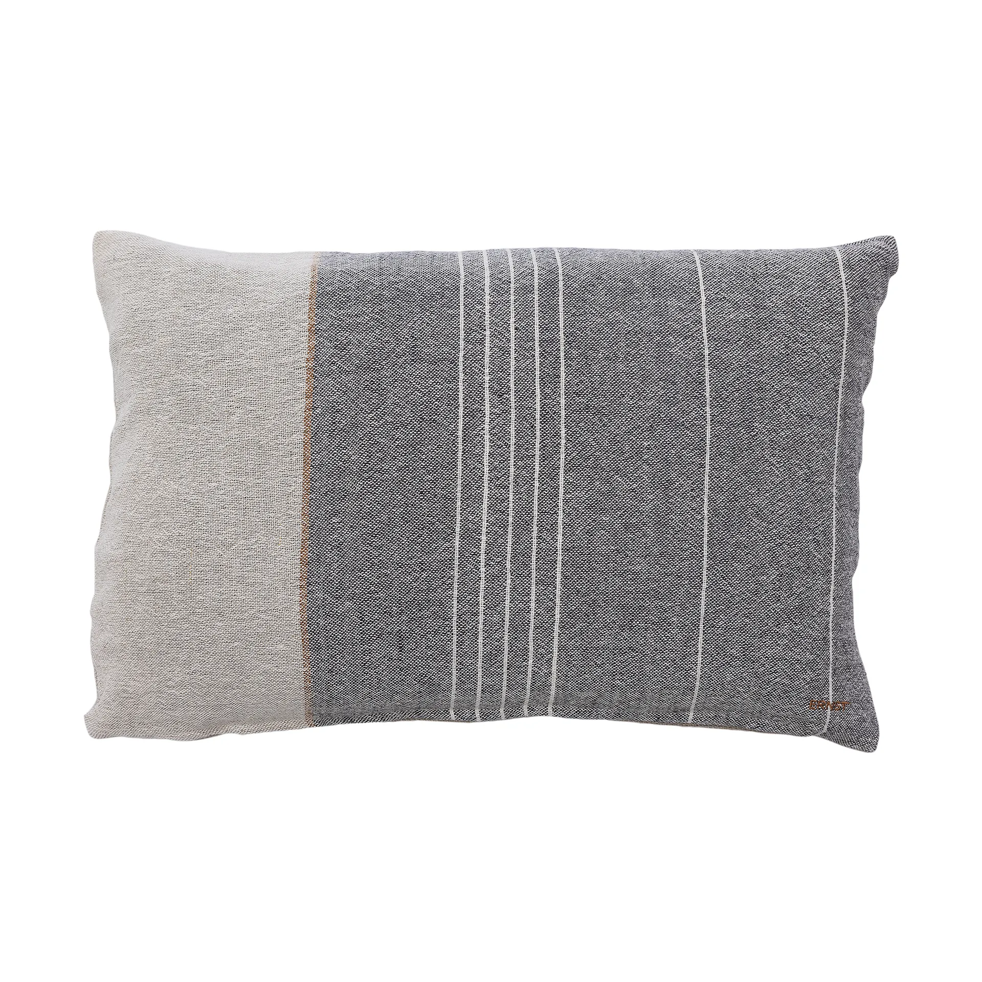 Housse de coussin Ernst en lin demi 40x60 cm, Gris-nature ERNST