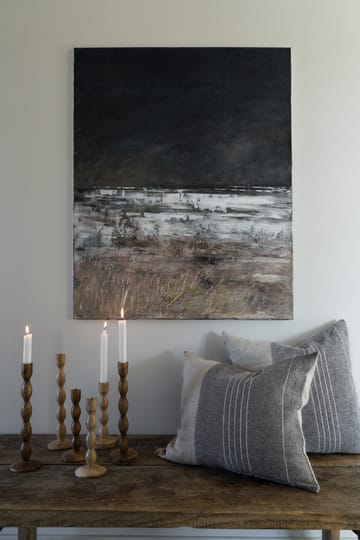 Housse de coussin Ernst en lin demi 40x60 cm - Gris-nature - ERNST