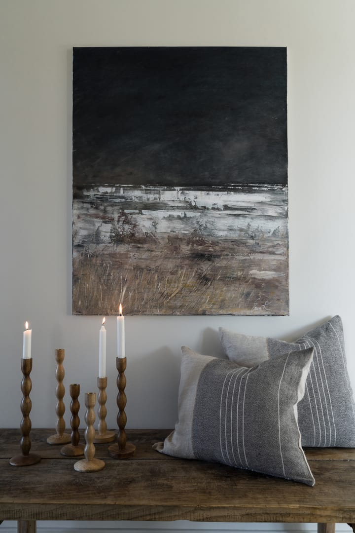 Housse de coussin Ernst en lin demi 40x60 cm, Gris-nature ERNST