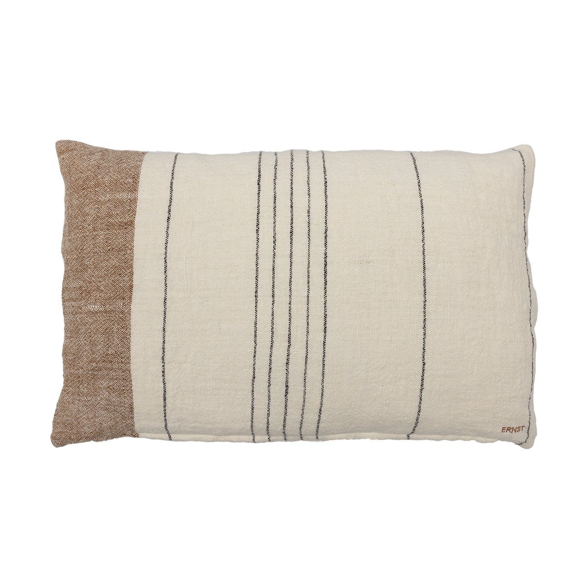 ERNST Housse de coussin Ernst en lin demi 40x60 cm Multi-blanc