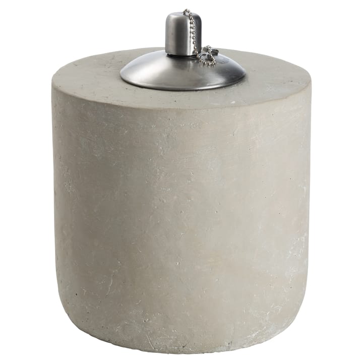 Lampe à l'huile Ernst en ciment gris - 17,5 cm - ERNST