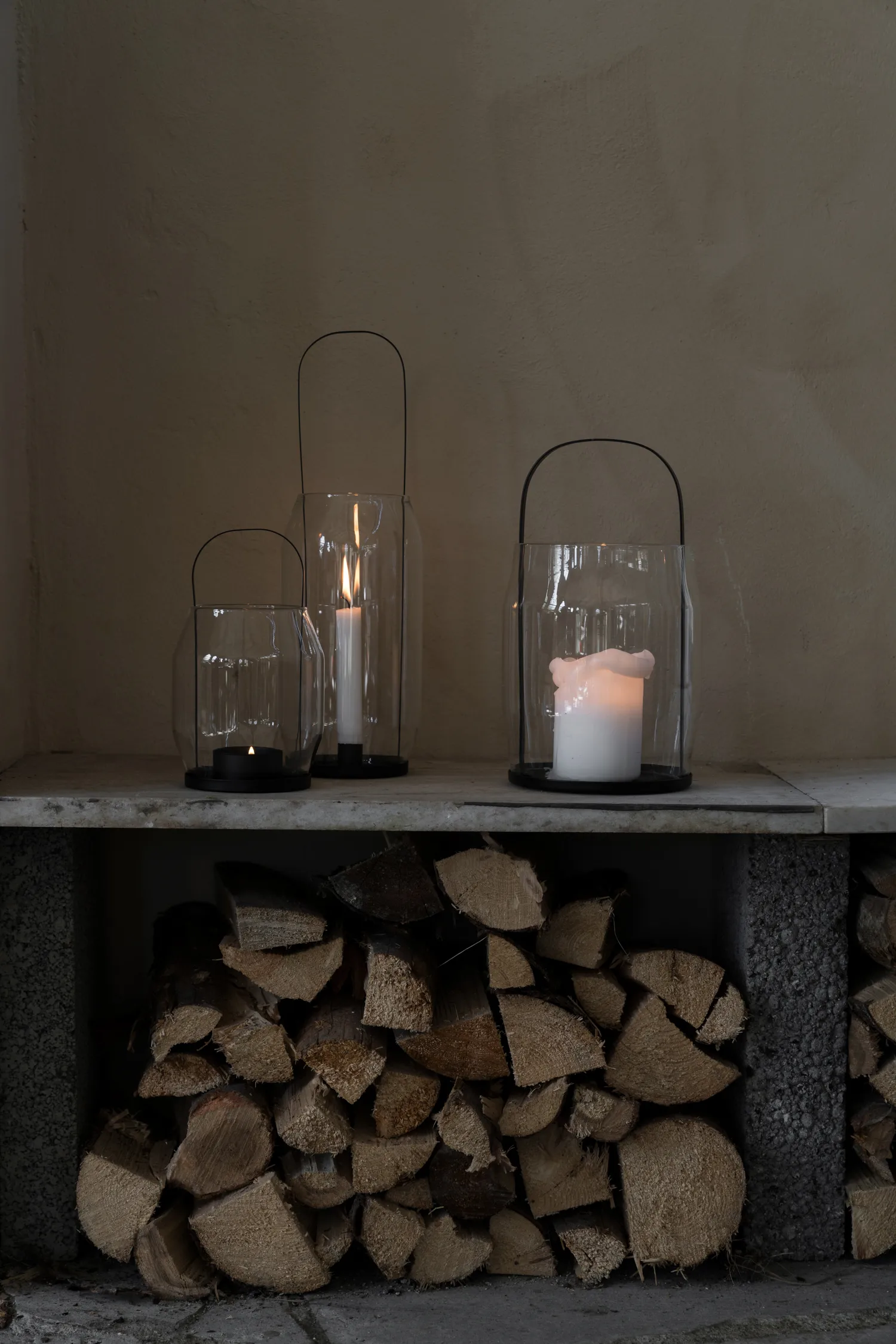 Lanterne à bougie Ernst Ø16x30 cm, Noir ERNST