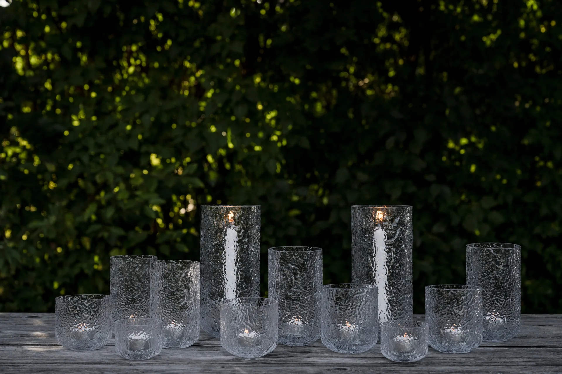 Lanterne à bougie pour bougie de type chandelier à motif, Ø11x25 cm ERNST