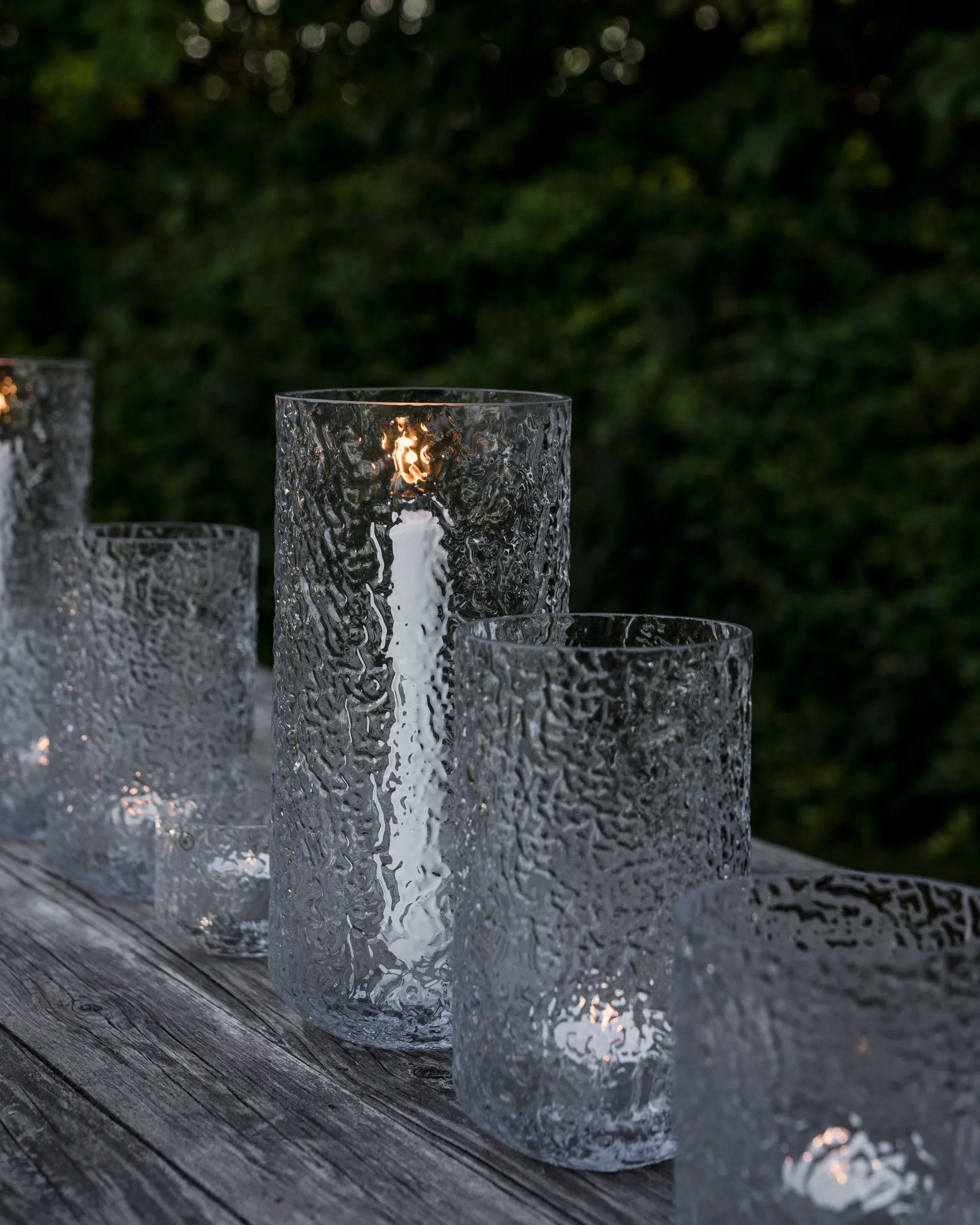 Lanterne à bougie pour bougie de type chandelier à motif, Ø11x25 cm ERNST