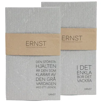 Lavette Ernst Lot de 2 - Gris - ERNST
