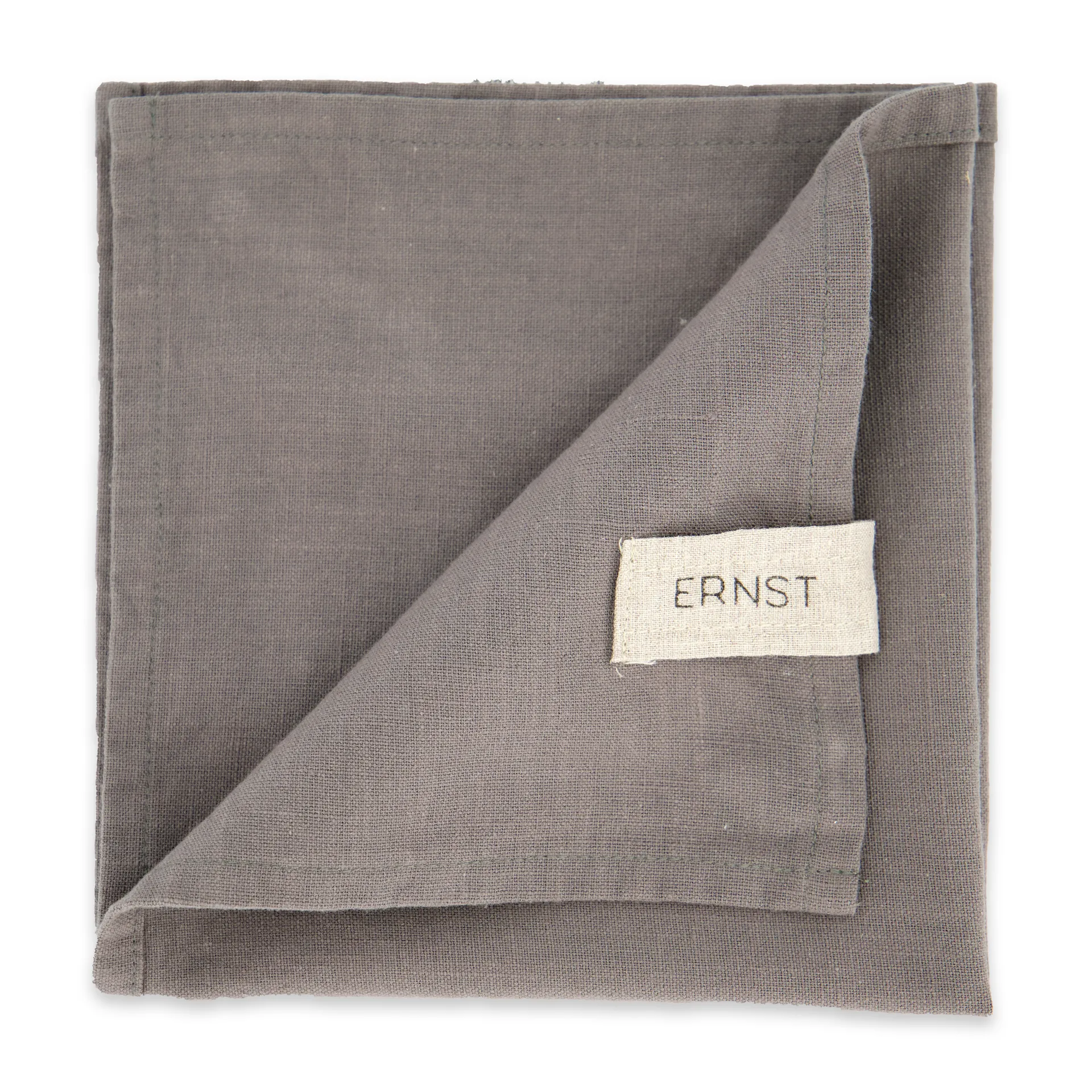 Lot de 2 serviettes en coton Ernst Lot de 2, Gris ERNST
