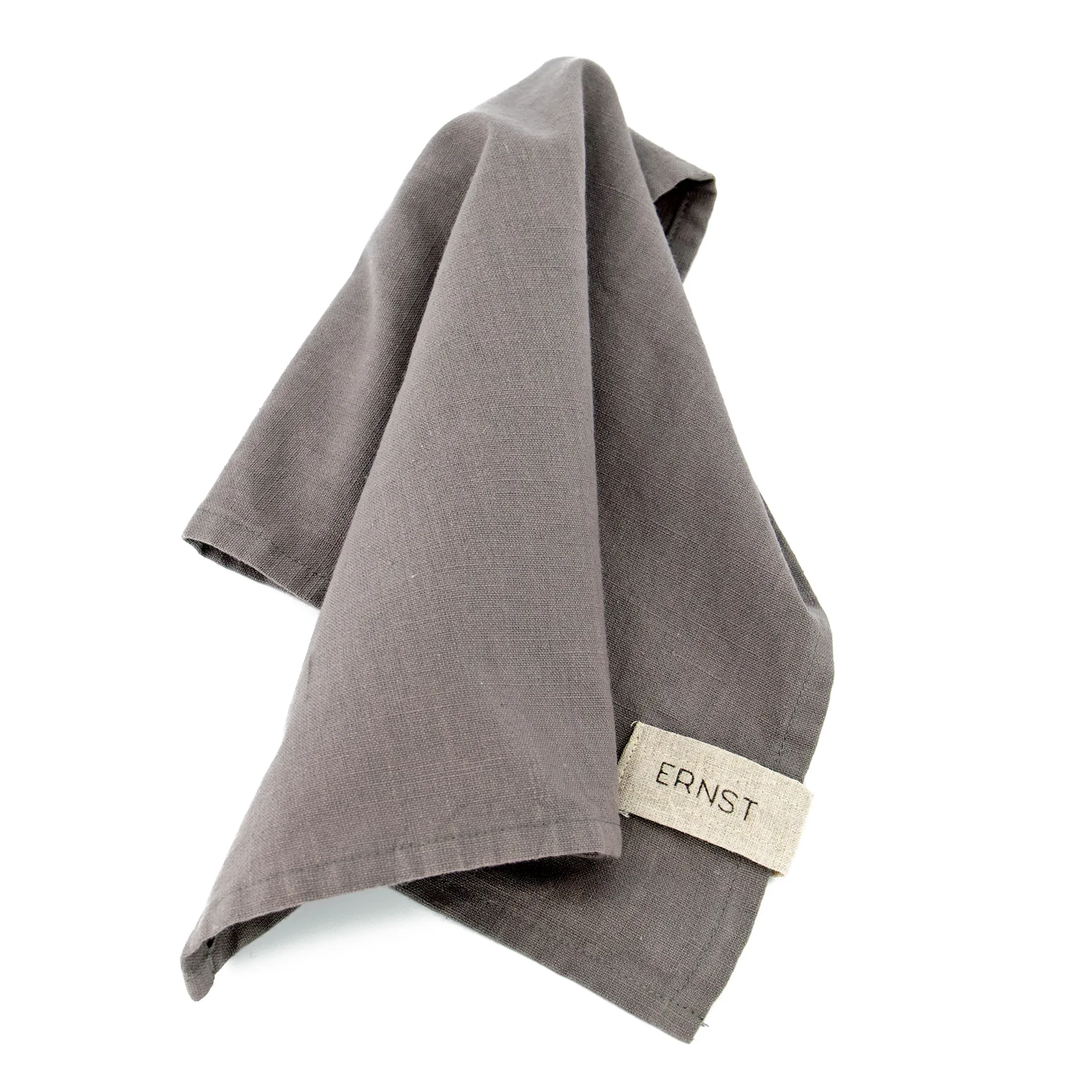 Lot de 2 serviettes en coton Ernst Lot de 2, Gris ERNST