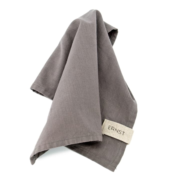 Lot de 2 serviettes en coton Ernst Lot de 2 - Gris - ERNST