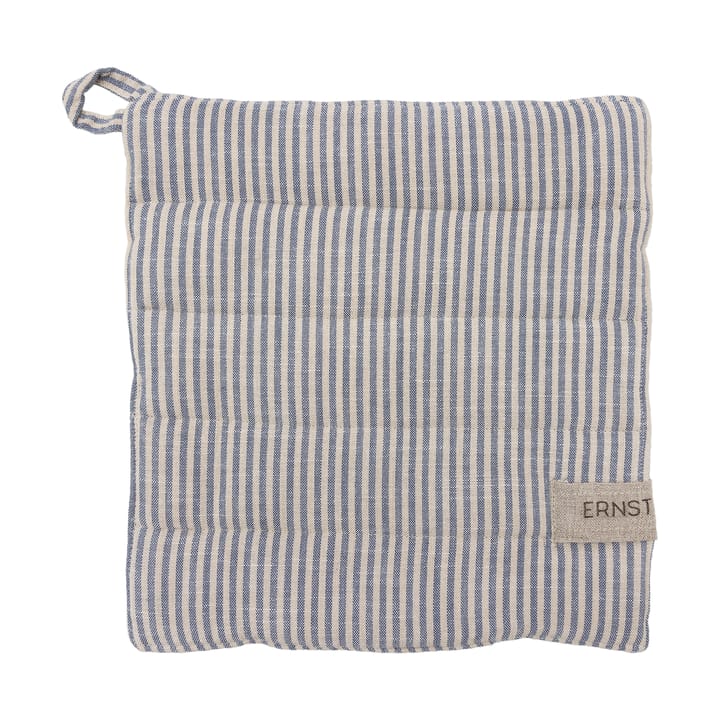 Manique Ernst rayée 23x25 cm - Bleu-beige - ERNST