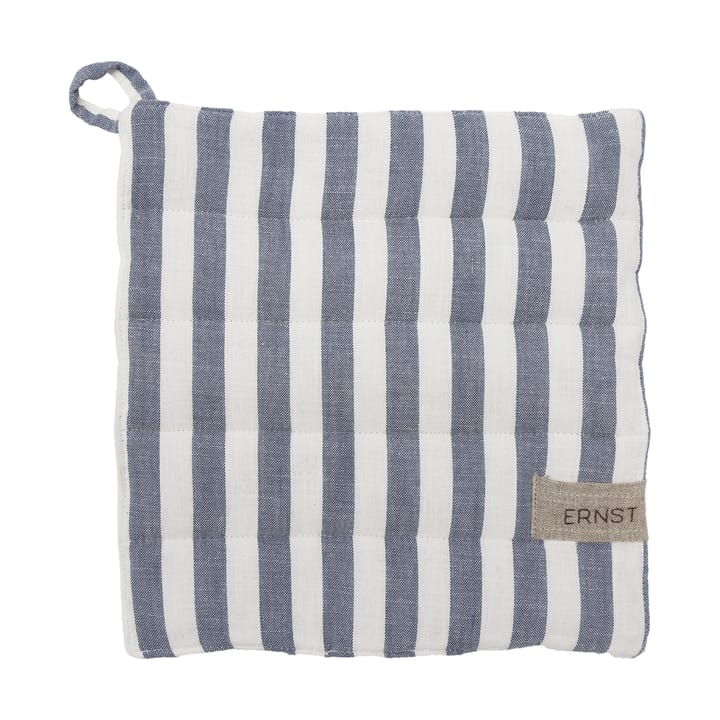 Manique Ernst rayures larges 23x25 cm - Bleu-blanc - ERNST