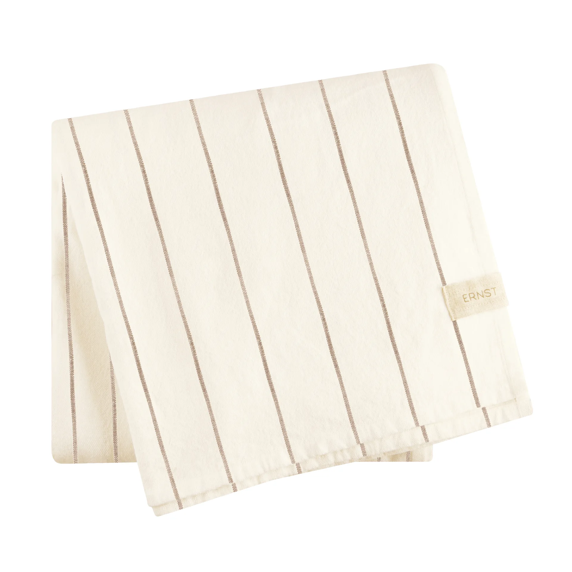 Nappe à rayures Ernst 140x200 cm, Nature-taupe ERNST