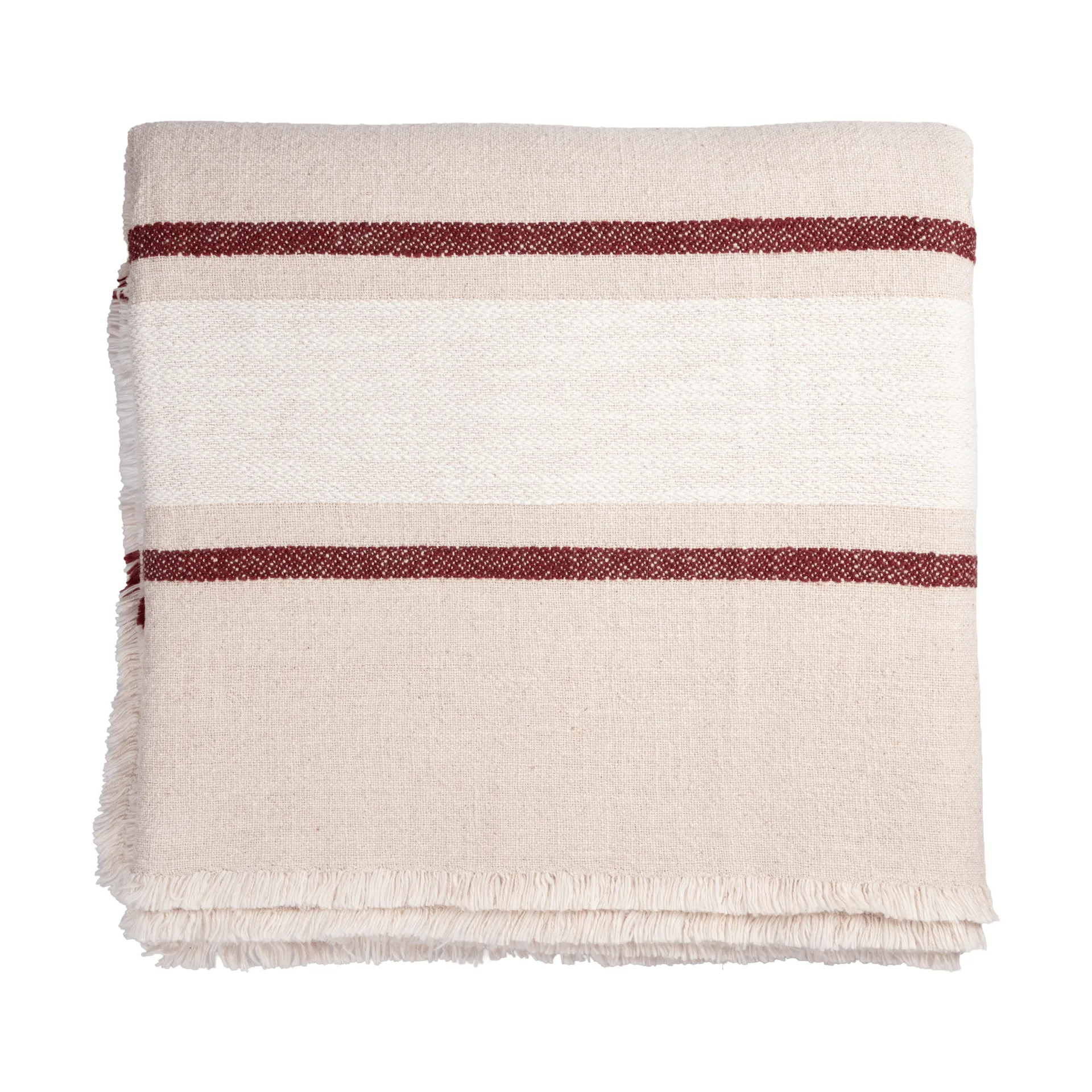 Nappe de table Ernst, Nature-blanc-rouge, 145x300 cm ERNST