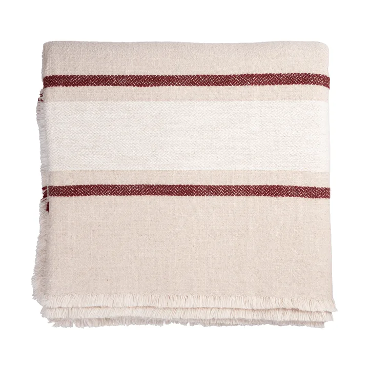 Nappe de table Ernst - Nature-blanc-rouge, 145x300 cm - ERNST