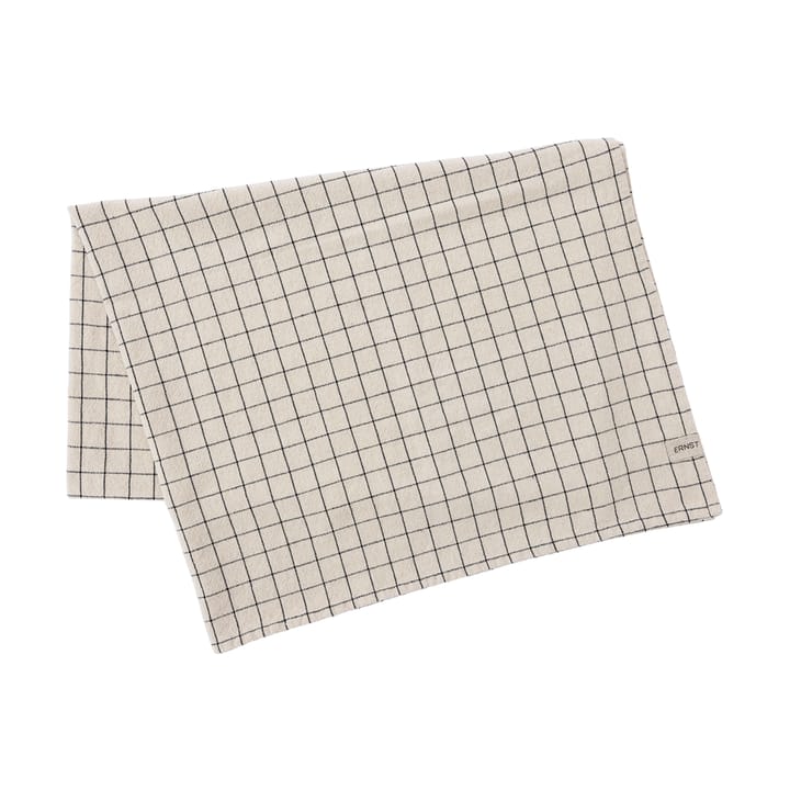 Nappe Ernst à damier 145x200 cm, Noir-naturel ERNST