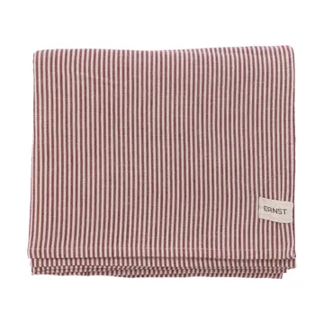 Nappe Ernst à fines rayures 145x300 cm - Rouge–beige - ERNST