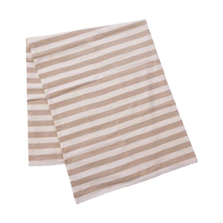 Nappe rayée Ernst 145x300 cm - Beige-blanc - ERNST