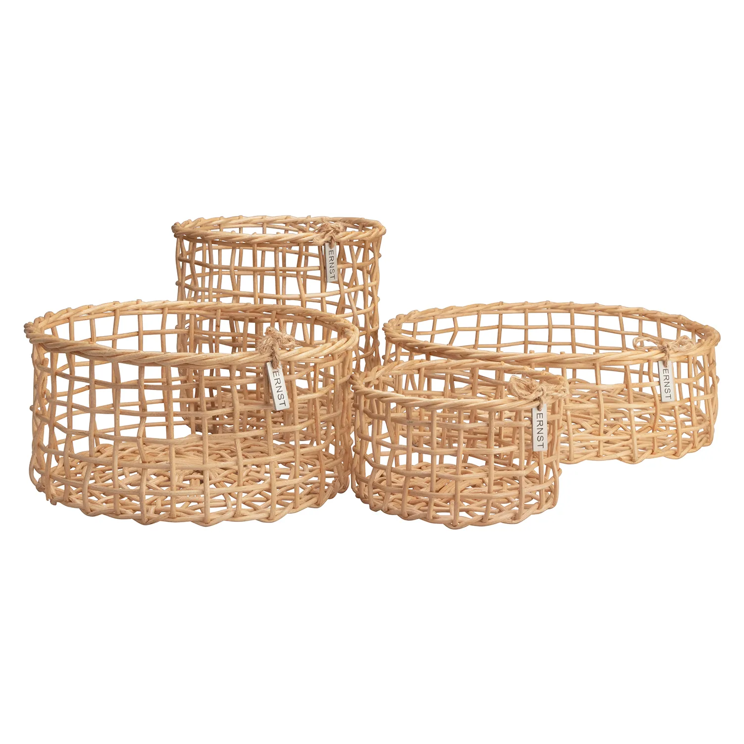 Panier Ernst bambou Lot de 4, Nature ERNST