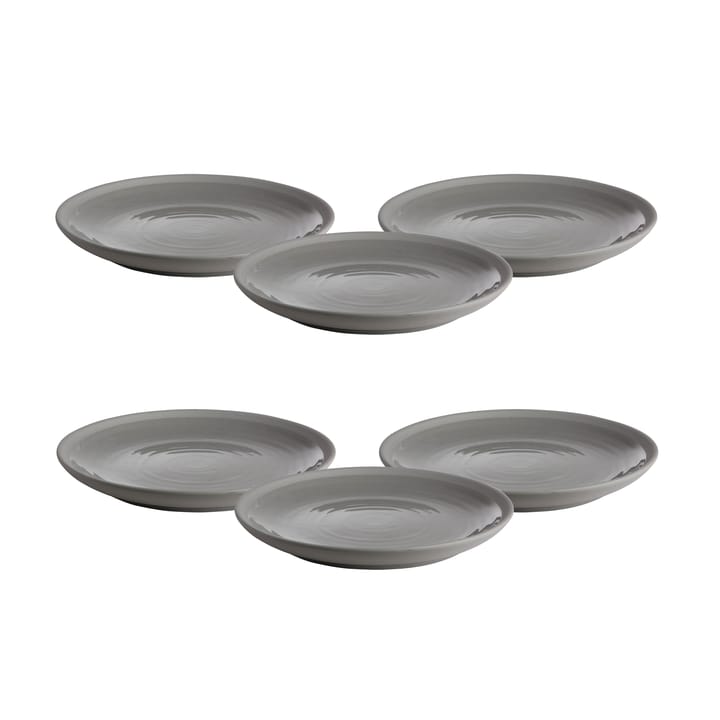 Petite assiette Ernst grès 21 cm Lot de 6 - Gris - ERNST