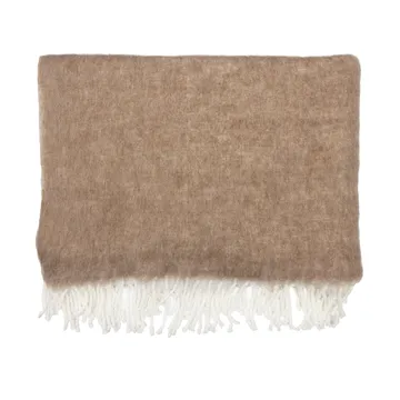 Plaid Ernst avec franges 130x170 cm - Beige - ERNST