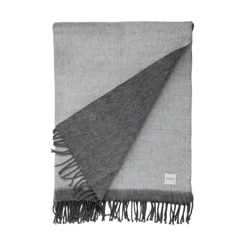 Plaid Ernst avec franges 130x170 cm - Gris foncé-blanc - ERNST