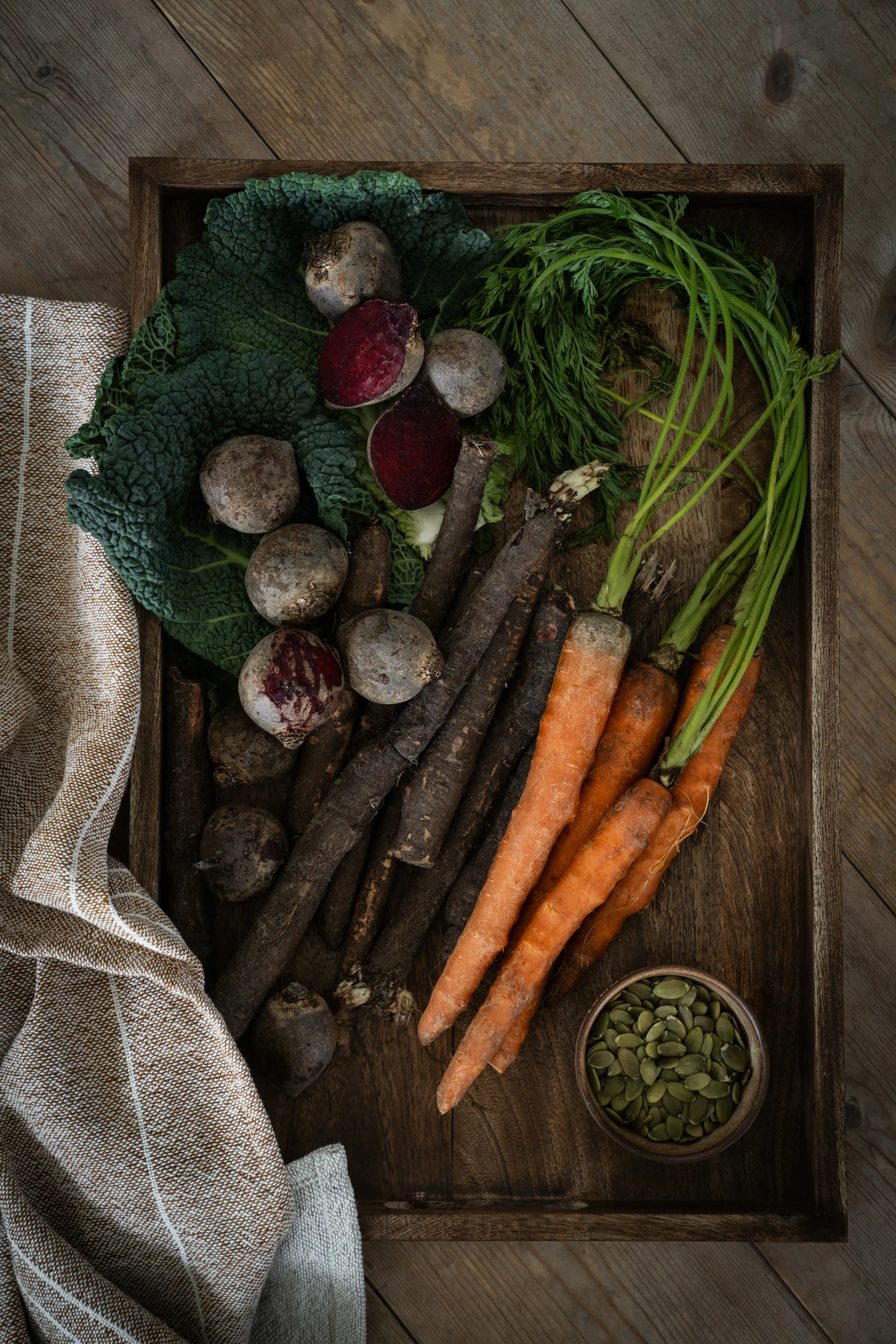 Plateau de service Ernst 30x45 cm, Marron foncé ERNST