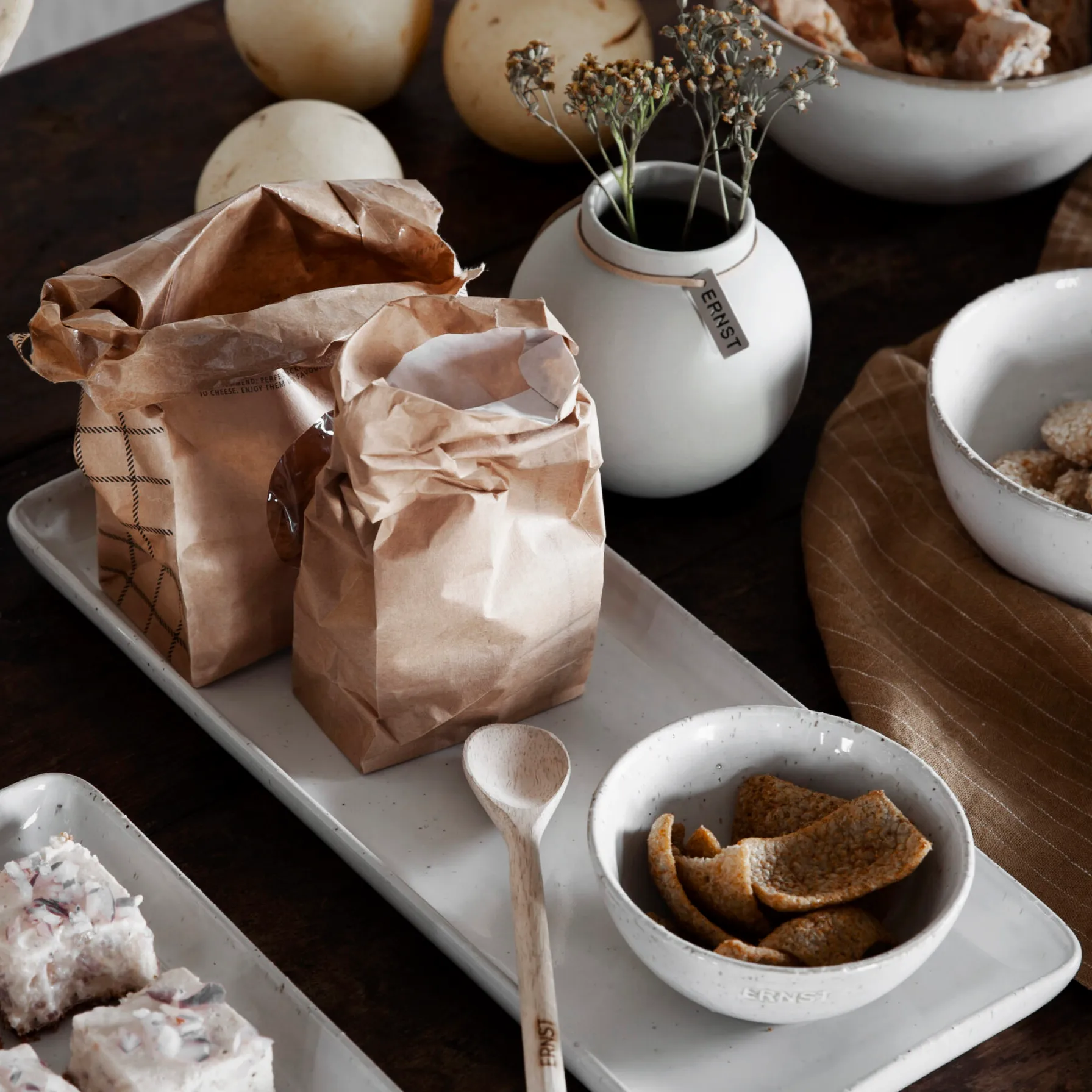 Plateau Ernst 15x35 cm, Nature ERNST