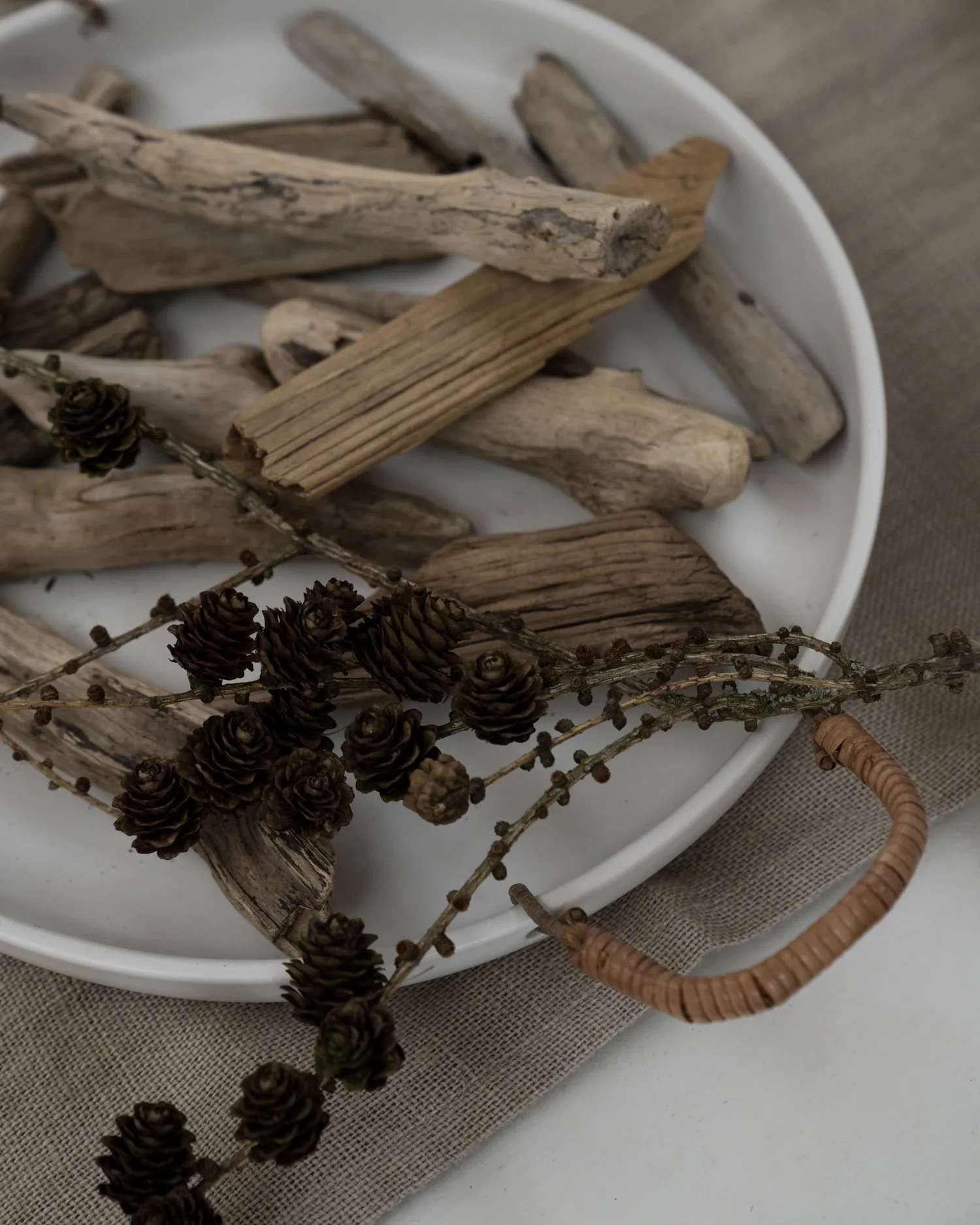 Plateau Ernst avec poignées blanc, Ø35 cm ERNST