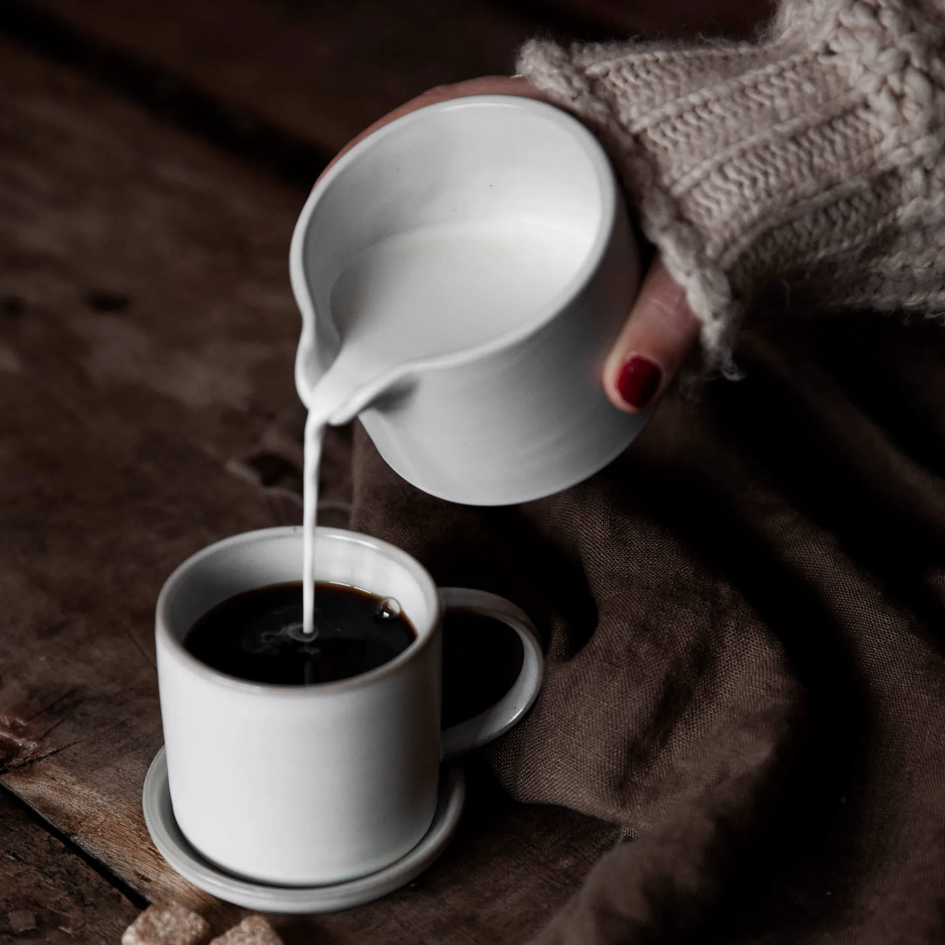 Pot à lait Ernst 7cm, Blanc-pois ERNST