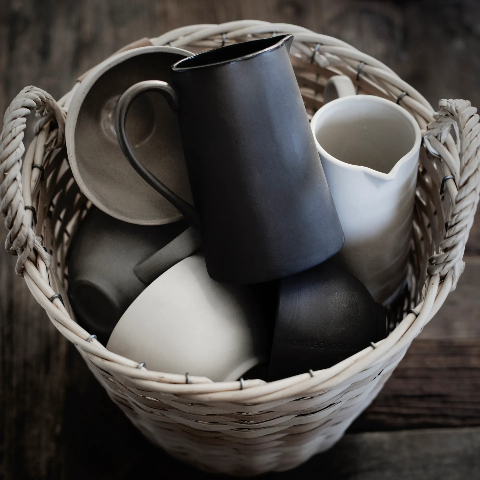 Pot à lait ERNST avec citation, Blanc ERNST