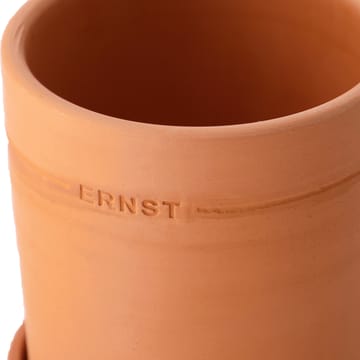 Pot avec soucoupe Ernst terre cuite rustique - Ø11 cm - ERNST