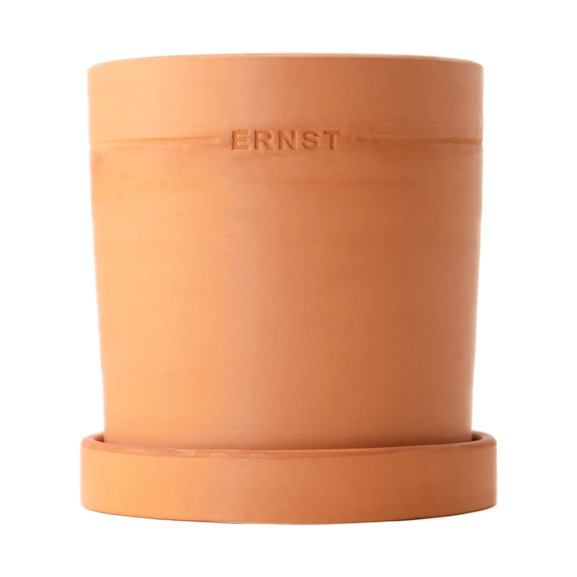 Pot avec soucoupe Ernst terre cuite rustique, Ø19 cm ERNST