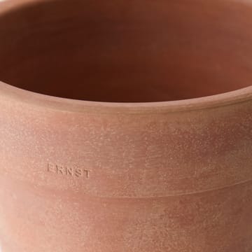 Pot avec soucoupe Ernst terre cuite rustique - Ø22 cm - ERNST