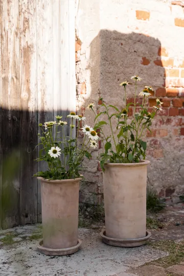 Pot en terre cuite Ernst avec soucoupe - Ø25x35 cm - ERNST