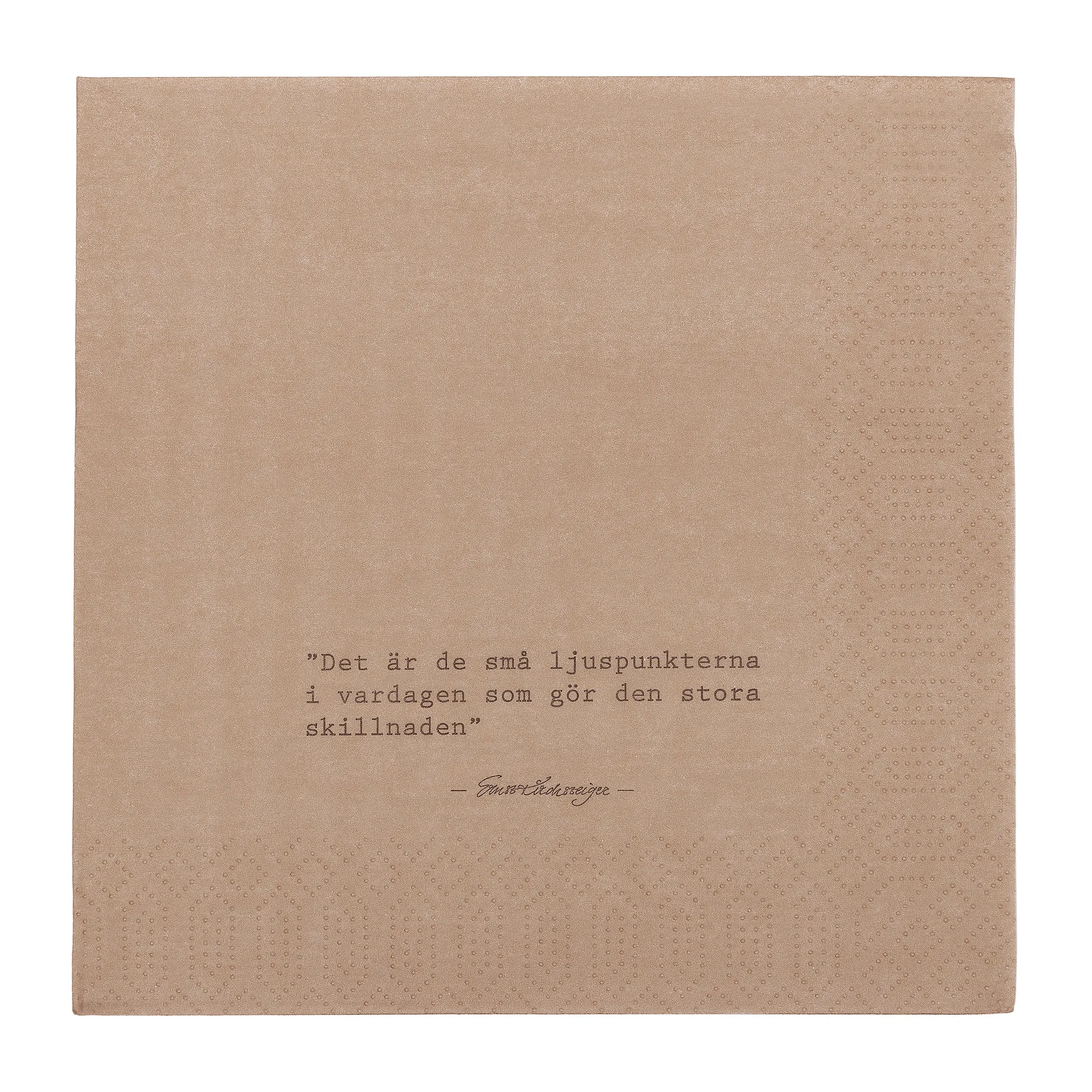 Serviette Ernst citat Ljuspunkter Lot de 20, Muscade ERNST