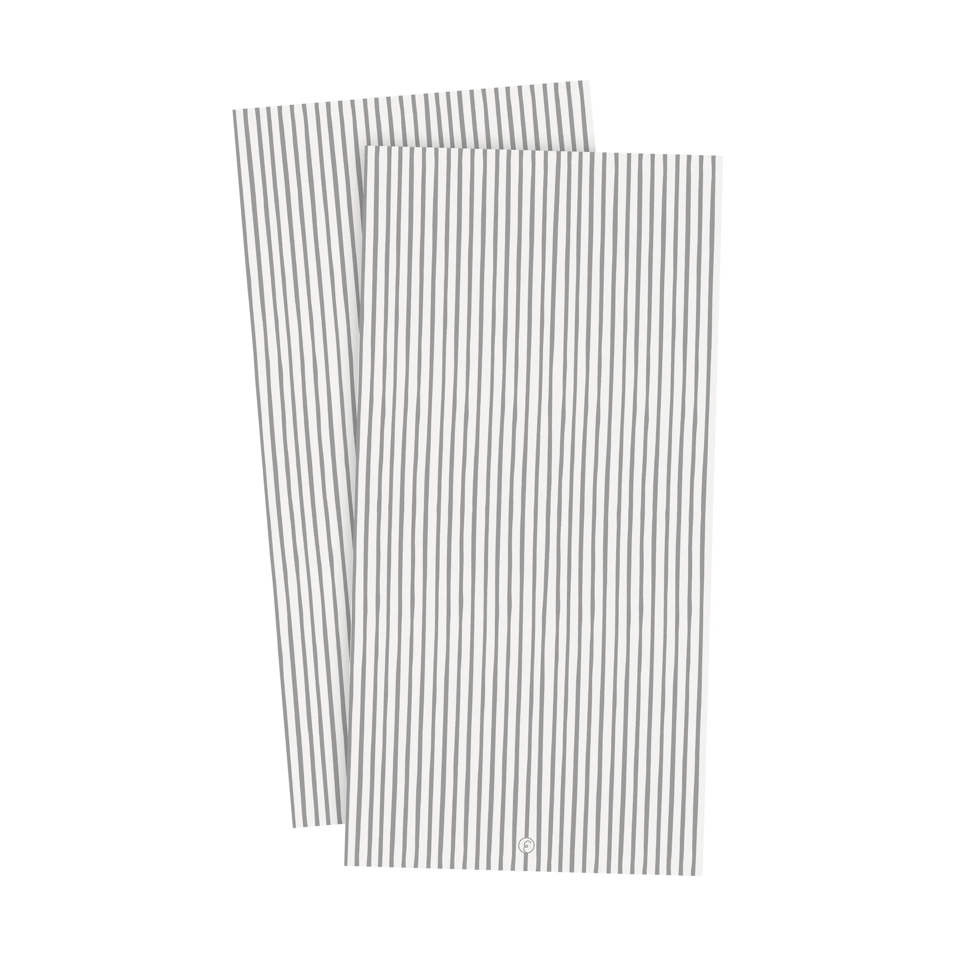 Serviette Ernst rayée 33x33 cm lot de 20, Rayé blanc-gris ERNST