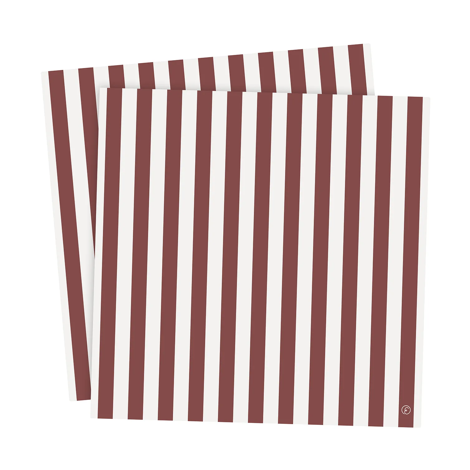 Serviette Ernst rayée 33x33 cm lot de 20, Rouge-blanc ERNST