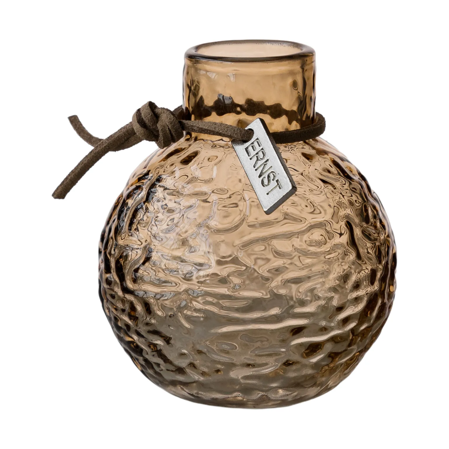 Set de vases Ernst à motif, coffret cadeau 3 pièces, Ambre ERNST